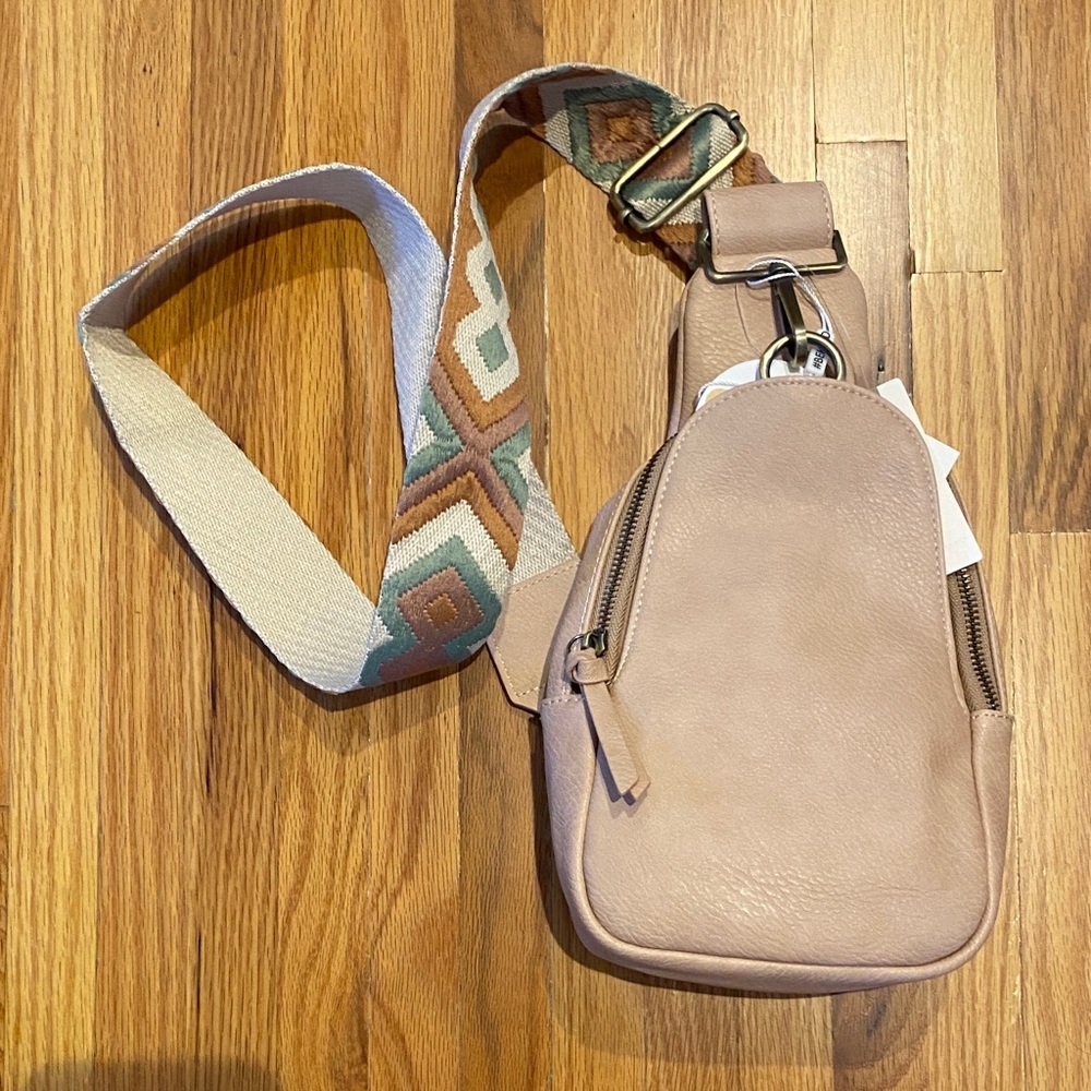 Anthropologie Urban Originals Tan Crossbody Bag NWT